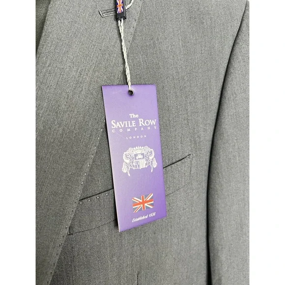 Savile Row Company‎ Blazer Mens 42R Brixton 5667 Two Button Suit Jacket Smart